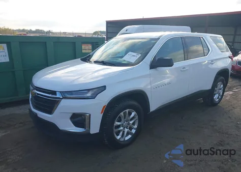 2022 Chevrolet Traverse Awd Ls z USA, uszkodzony, nr VIN 1GNEVFKW2NJ110617